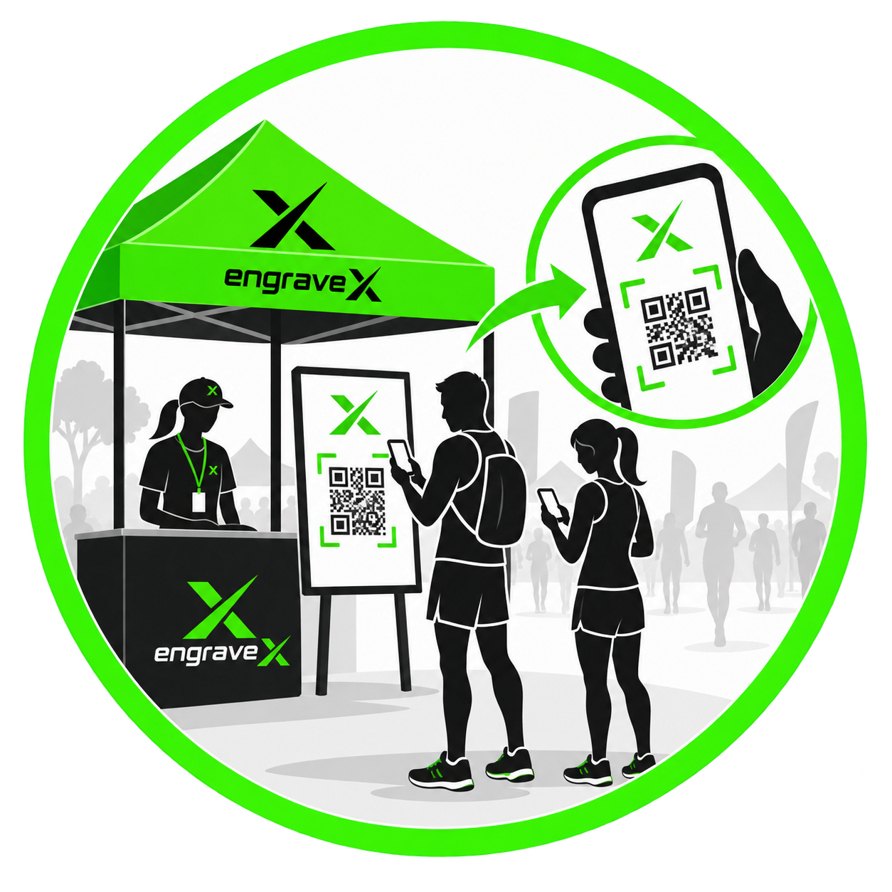 Scan QR code and enter details